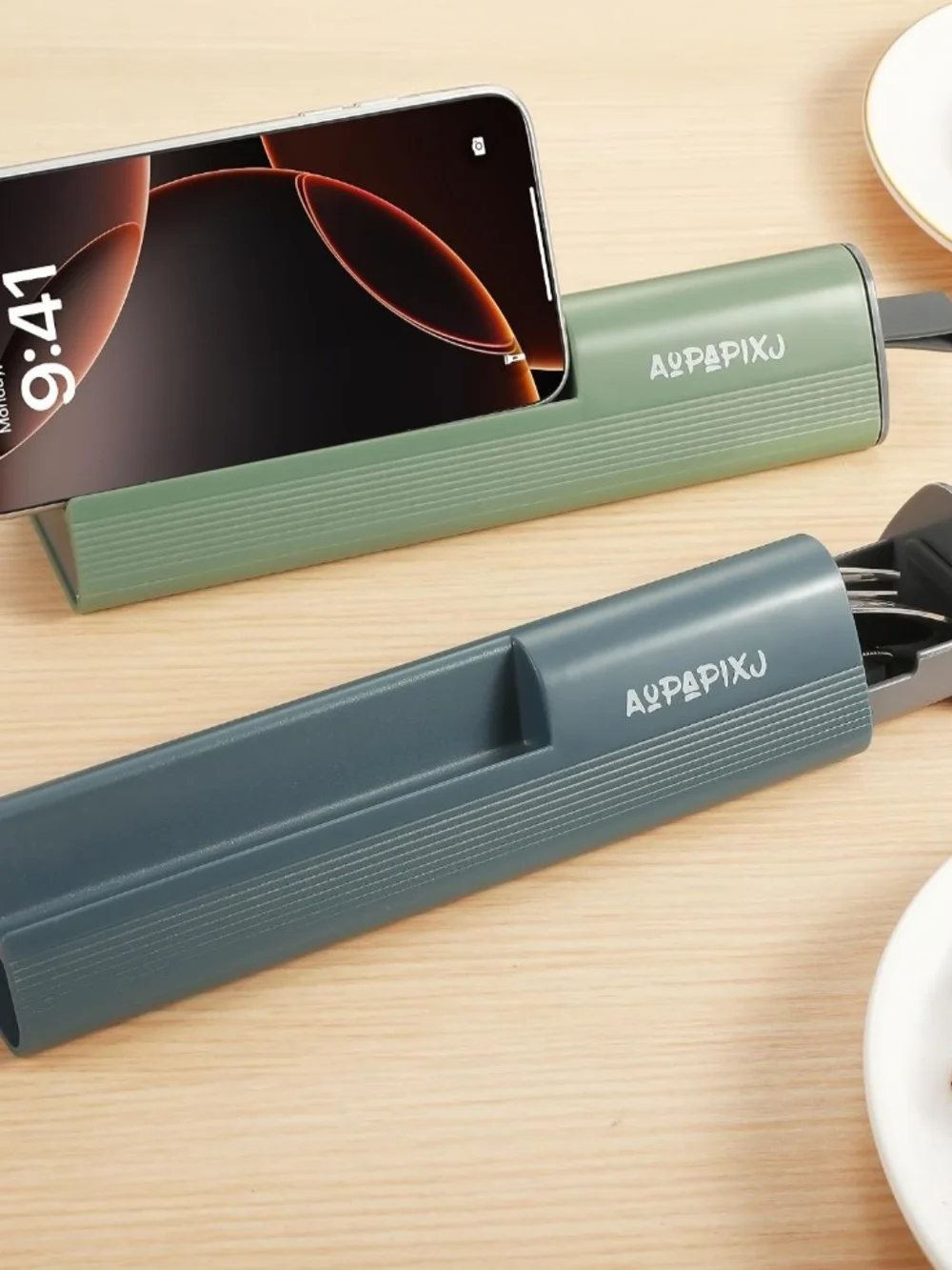 Travel Utensils - Slate Gray/Blue